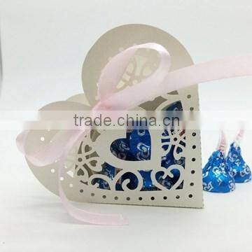 2016 High Quality Korean Lovely Colorful Laser Cut Candy Box