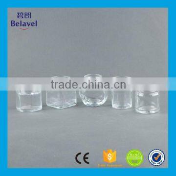 Wholesale glass jar with metal lid small glass jar for food storage