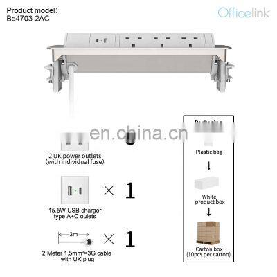 UK Socket With Fuse Flip up Power With PD QC Charger photo-3