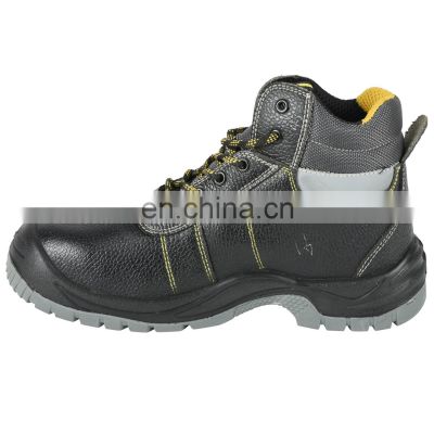 Industrial Reflective Tape Safety Boots PU Injection Sole Mining Work Boots Anti-static Safety Footwear