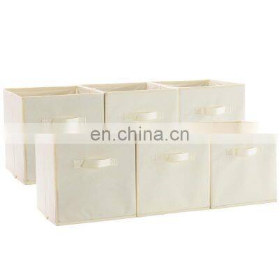 2022 Foldable Home Storage Organization Non-Woven Uncovered Square Underwear Clothing Storage Boxes For Wardrobe photo-2