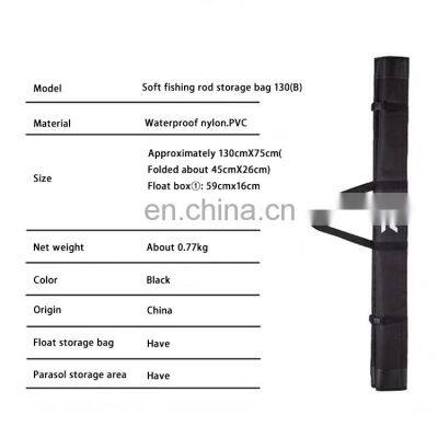 Waterproof Outdoor Multifunctional DAIWA BIG Fishing Rod Bag 1.3m Black Fishing Tackle Bag Shoulder Bag photo-5