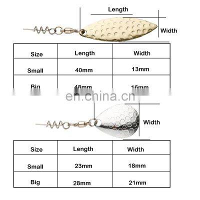 JOHNCOO DIY Spinner Lures Fishing Tackle Pesca Accessories Metal Sequins Lures Blade Spin photo-2