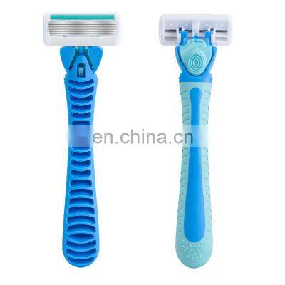 6 Blades Disposable Razor For Men Stainless Steel Shaving Blade Sharp Beard Tool High Quality Factory Male Razor CM6-03