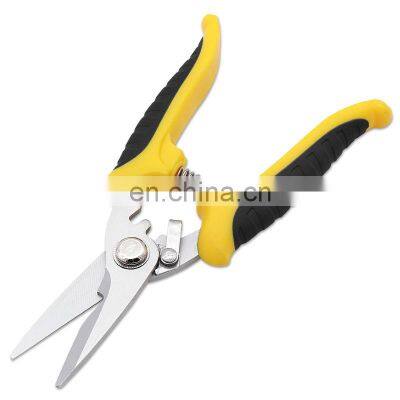 Cutting Scissors Rubber Handle Straight Metal Aviation Tin Snip Sheet Shear