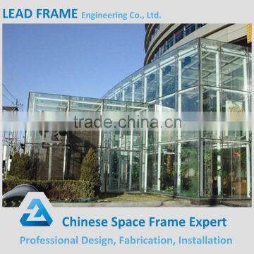 Metal steel space truss structure for glass curtain wall