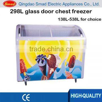 298L ice cream display freezer, freezer ice cream, chest freezer for ice cream