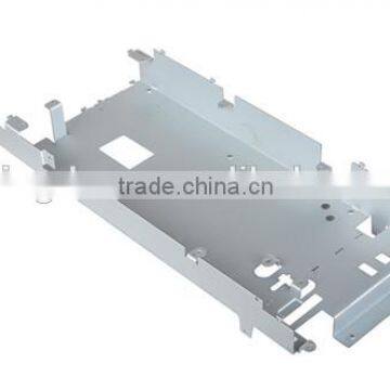 SPCC White Galvanized Sheet Metal Fabrication Support Bracket photo-2