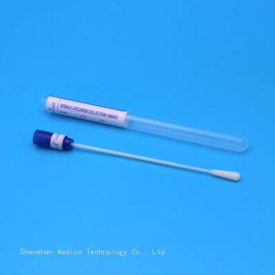 Buccal Sample Collection Disposable Sterile Nylon Flocked Oropharyngeal Swab With 30mm Breakpoint photo-4