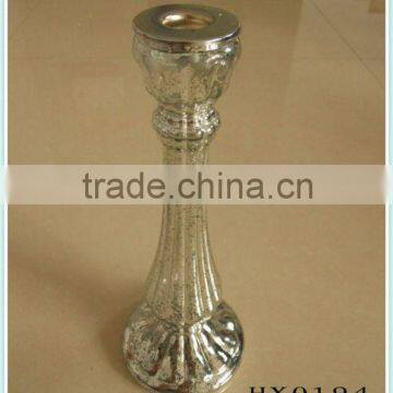 electroplating silver glass candlestick