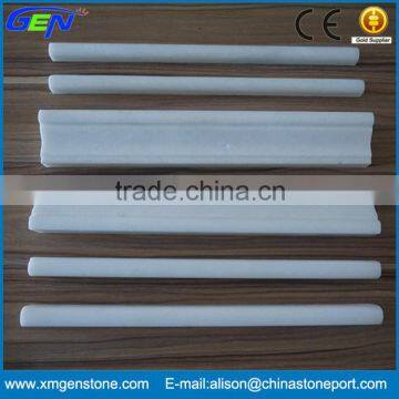 Cheap Stone Borders Floor Skirting Line Diamond White Marble Moulding                        
                                                                                Supplier's Choice