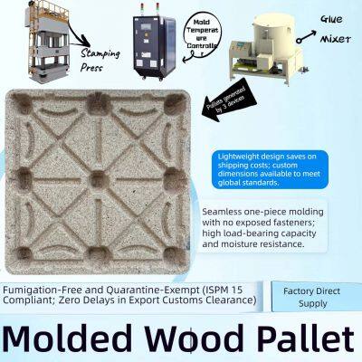 Eco-friendly, Recyclable Molded Wood Pallets — Compliant With European and American Standards — Hassle-Free Export photo-3
