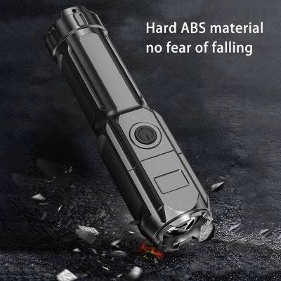 High Brightness LED Outdoor Flashlight Rechargeable Searchlight Strong Endurance Dimming Waterproof Portable for Camping Climbing Emergency photo-2