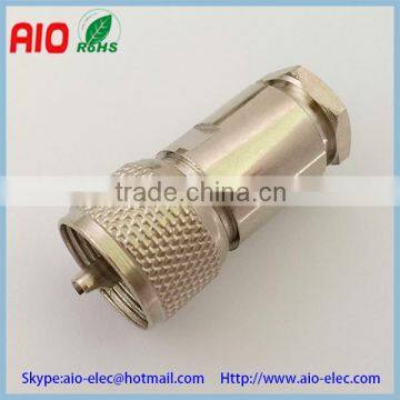 8 sets UHF male plug PL259 crimp RF connector for RG213 RG217 cable