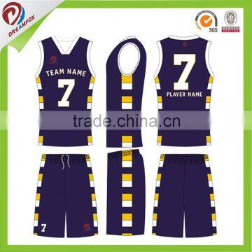 Digital Print Best Basketball Uniforms Custom Wholesale Reversible Basketball Jersey Uniform photo-2