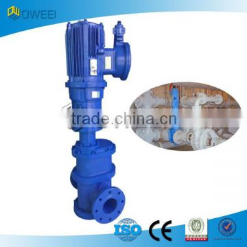 Pilpeline type sewage grinder