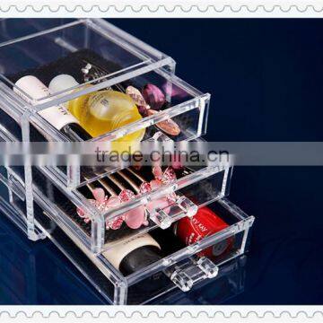 Hot Sale 3 Drawers Plastic Opi Nail Polish Multi Storage Box With High quality