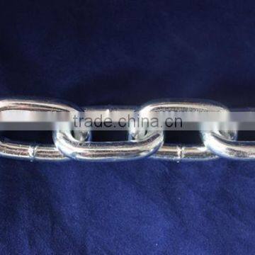 Short Link Welded Chain, Blue/black Plastic Spools, Zinc Plated Chain