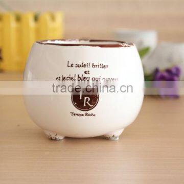 New Design Dolomite Flower Pot