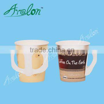 7oz disposable paper cup with handle can be recycled