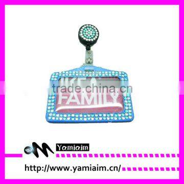 Hot selling crystals yoyo id card holder