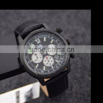 Fashion Sport Chronograph Men Watches Luxury Quartz Miyota Auto Date Stainless Steel Water Resistant Leather Sapphire Glass Lum photo-4