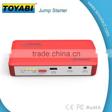 Jump starter with 12000mAh high capacity high power rechargeable battery,support fast charging