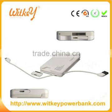 4-in-1 charging cable power bank 3500mAh