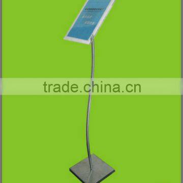 S-pole floor display stand