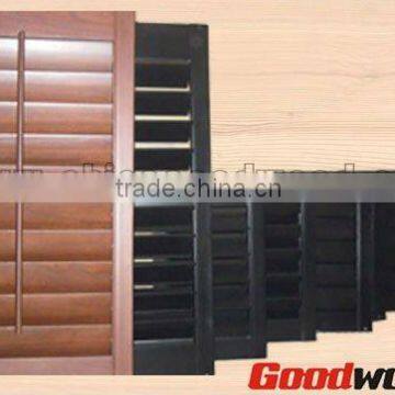 Color Painted Sliding Wood Window Shutters