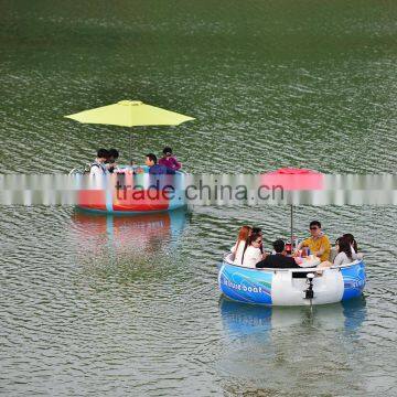 Electric motor lake boat