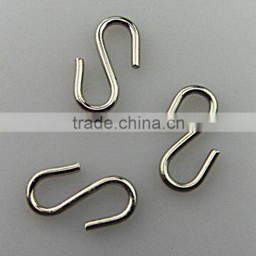 metal nickel small s hooks