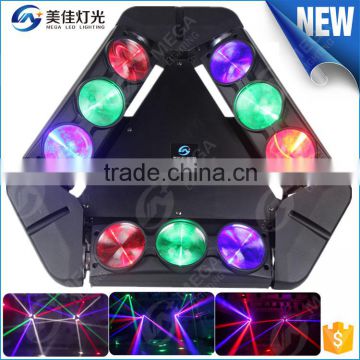 high quality dmx512 rgbw 4in1 9x10w spider led moving head beam