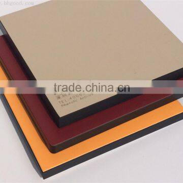 Matte surface finish hpl decorative phenolic compact laminate wall panel