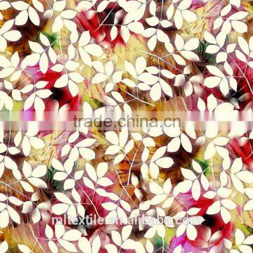 soft 100% payon printed fabric