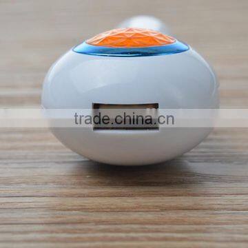 New Design 3 in 1 Jewel Usb Car Charger With LED Light photo-2