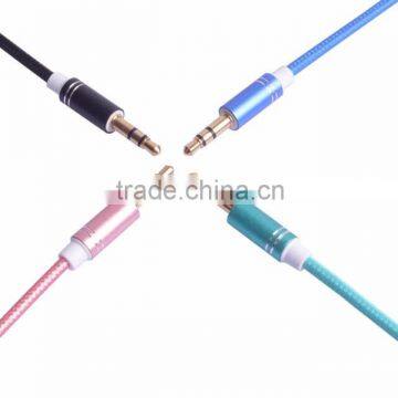 NY Braided 3.5mm Audio Cable 3.5mm Stereo Audio Cable Glod Plated photo-2