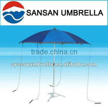 220CM silver and handle fishing umbrella