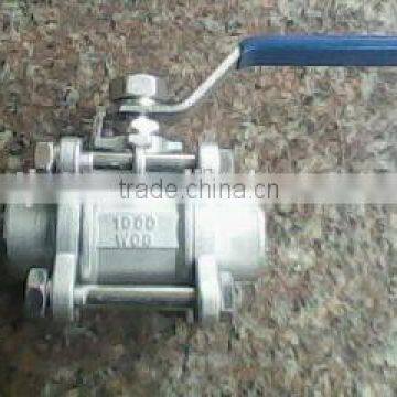 ISO9001 manufacturer: 1/2/3 piece stainless steel ball valve, reduce/full bore,