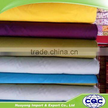 factory price plain white100% polyester garments or pants lining pocketing fabric