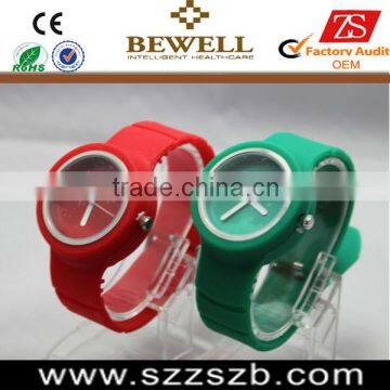 circular jelly silicone watch new products for gift of chrismas