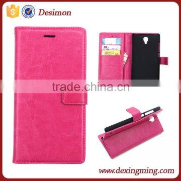 wallet flip leather case for xiaomi redmi note