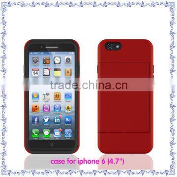 Silicone + PC Cell Phone Case For Iphone 6 Case , for Iphone 6 Bumper Case With Hard Cover photo-2