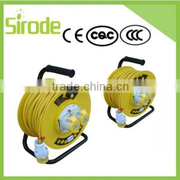 Electrical Indurstrial Extension Spring Retractable Cable Reel With Surger Protection And Cover