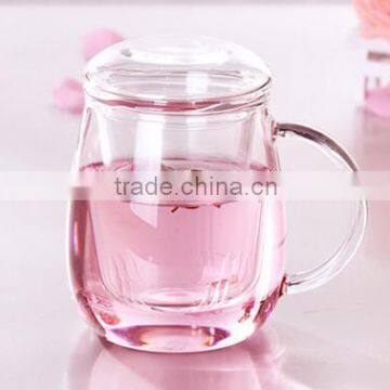 Three-piece Multifunctional Tea Cup With Filter Cup,unbreakable Glass Cups,double Wall Glass Tea Cup photo-4