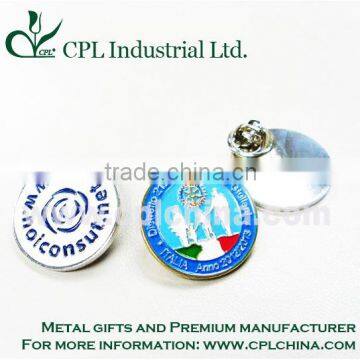 custom metal badge promotion printing badge pin