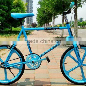 20 Inch Fixie Bike / Single Speed Bike Fixed Gear / Aluminum Alloy Bicycle Frame and Fork