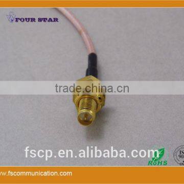 RG316 Cable Assembly With SMA RP-Female Bulkhead to MCX Male Right Angle Connector photo-4