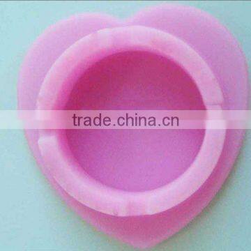 heart shape silicone ashtray for gifts