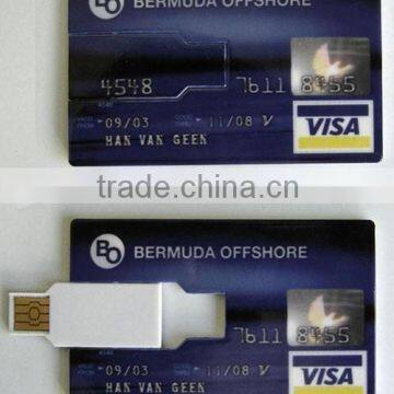 Promotional business card usb/credit card usb stick/slim usb